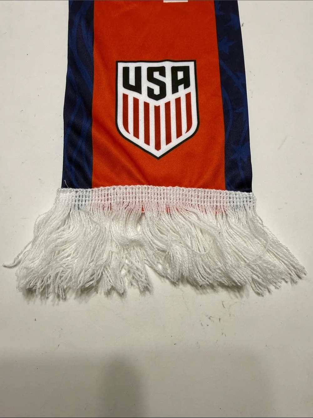 USA Mint Red and Navy Soccer Scarf